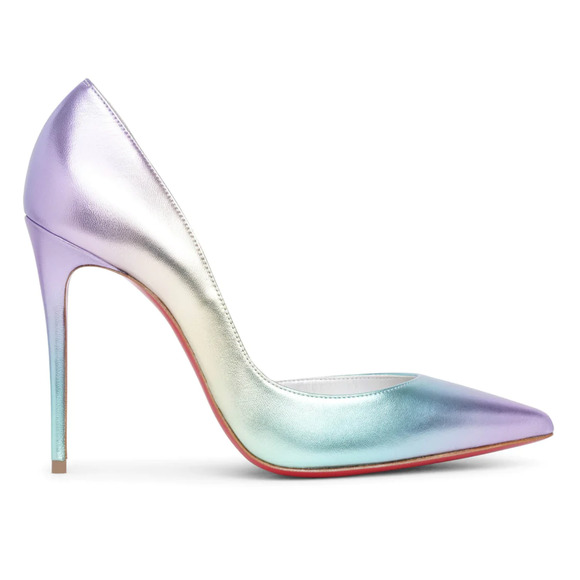 Christian Louboutin Iriza 100 Multicolor Licorne Leather D'Orsay Heel Pump 40 - Picture 1 of 11